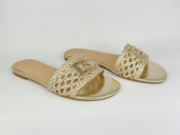 GUESS - CIABATTA - ORO - SUPERSCARPA